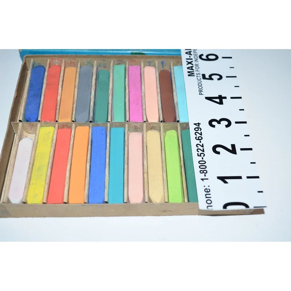 Vtg Duro Square Artist Pastels Assorted Colors Made in USA